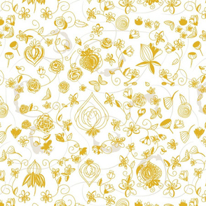 Gold and White Chinoiserie