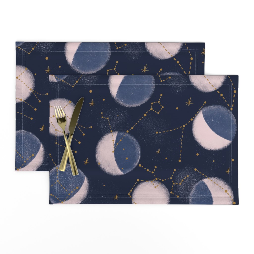 Zodiac Constellations with moon phases