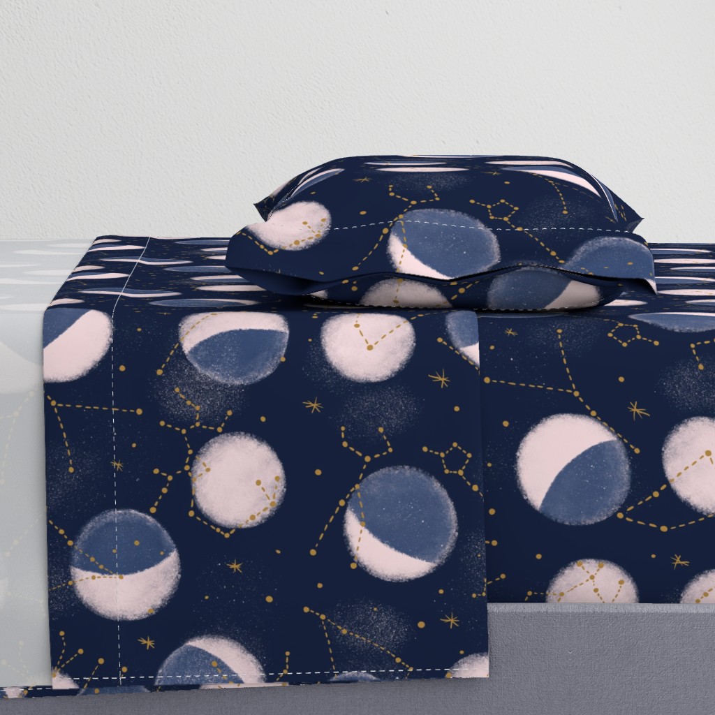 Zodiac Constellations with moon phases