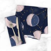 Zodiac Constellations with moon phases