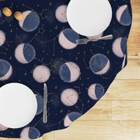Zodiac Constellations with moon phases