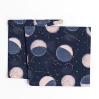 Zodiac Constellations with moon phases