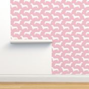 Dachshund Breed - Weiner dog fabric - pink
