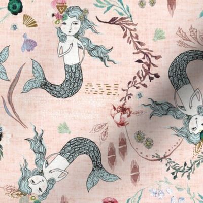 Atlantis Mermaids (shell pink) 