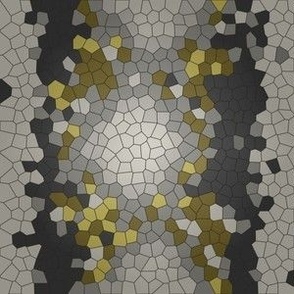 Green Gray Cream Snakeskin Mosaic