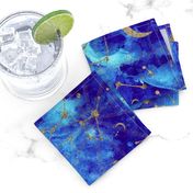 Celestial Zodiac Constellations in Midnight Watercolor