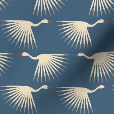Art Deco Cranes - Custom - Pantone 5405
