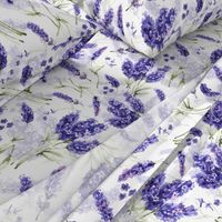 18" Nostalgic Lavender Lavender Wildflowers double layer 