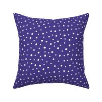 8" Hand drawn White Polka Dots in Lavenderfield - Mix & Match