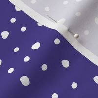 8" Hand drawn White Polka Dots in Lavenderfield - Mix & Match