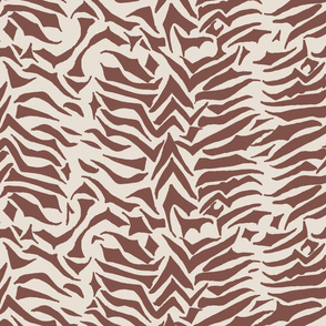 zebra skin Brown and Taupe