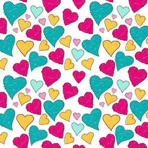 Colored Hearts