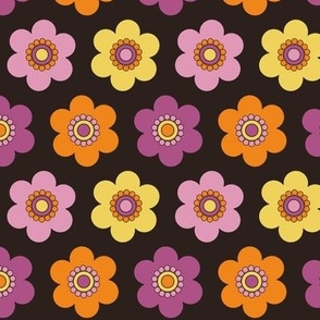 Groovy Flower Power Pink