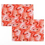 Tesselating Coral Flamingoes