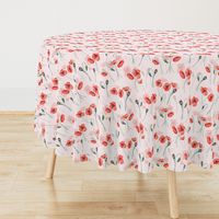 Wildflowers Poppies Poppy Flower Floral Summer Blossom Nursery Feminine double on blush pink