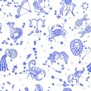 Blue Astrology Zodiac Signs