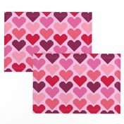 Retro Hearts geometric Valentine's Day Wallpaper