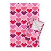 Retro Hearts geometric Valentine's Day Wallpaper