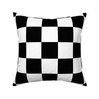Formula 1 Race large checkered flag black white 