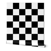 Formula 1 Race large checkered flag black white 