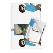 Bob Sloth Fat Quarter by ArtfulFreddy