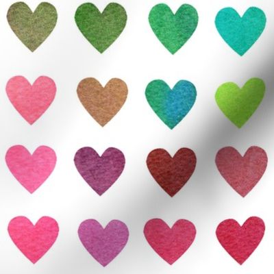 Colour Chart Hearts