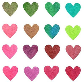 Colour Chart Hearts