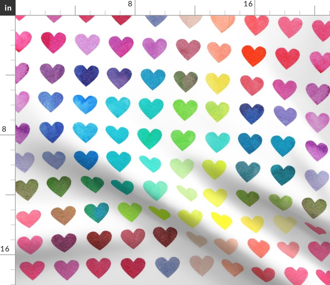 Colour Chart Hearts