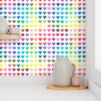 Colour Chart Hearts - medium scale