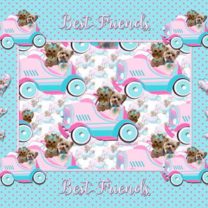 Yorky - Crazy Yorky Best Friends Quilt Panel