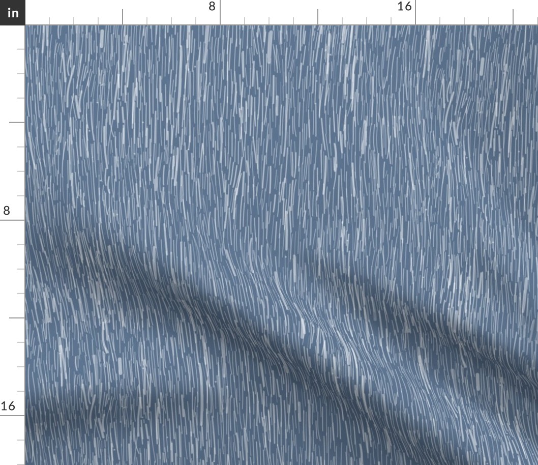 RAIN basic texture simple modern stripe on storm blue white lines