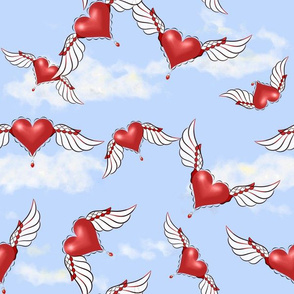 Must Be Love - Valentine Hearts, Flying Hearts