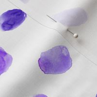 Amethyst watercolor spots || hand painted purple dots