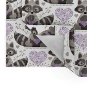 Raccoon's Valentine - Lavender