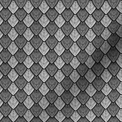 Dragon Scales - Black and White