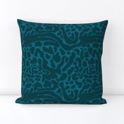 King Cheetah Print in Emerald Teal