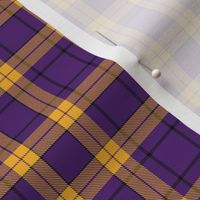 Purple Gold Black Plaid 