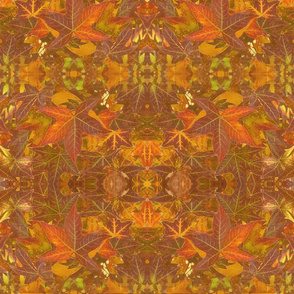 Autumn Leaves, Intricate Victorian Art Nouveau Fractal