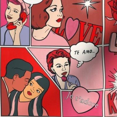 Large Scale Pop Art Comic Valentine