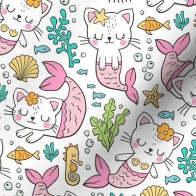 Purrmaids Cats Mermaids  Sea Doodle