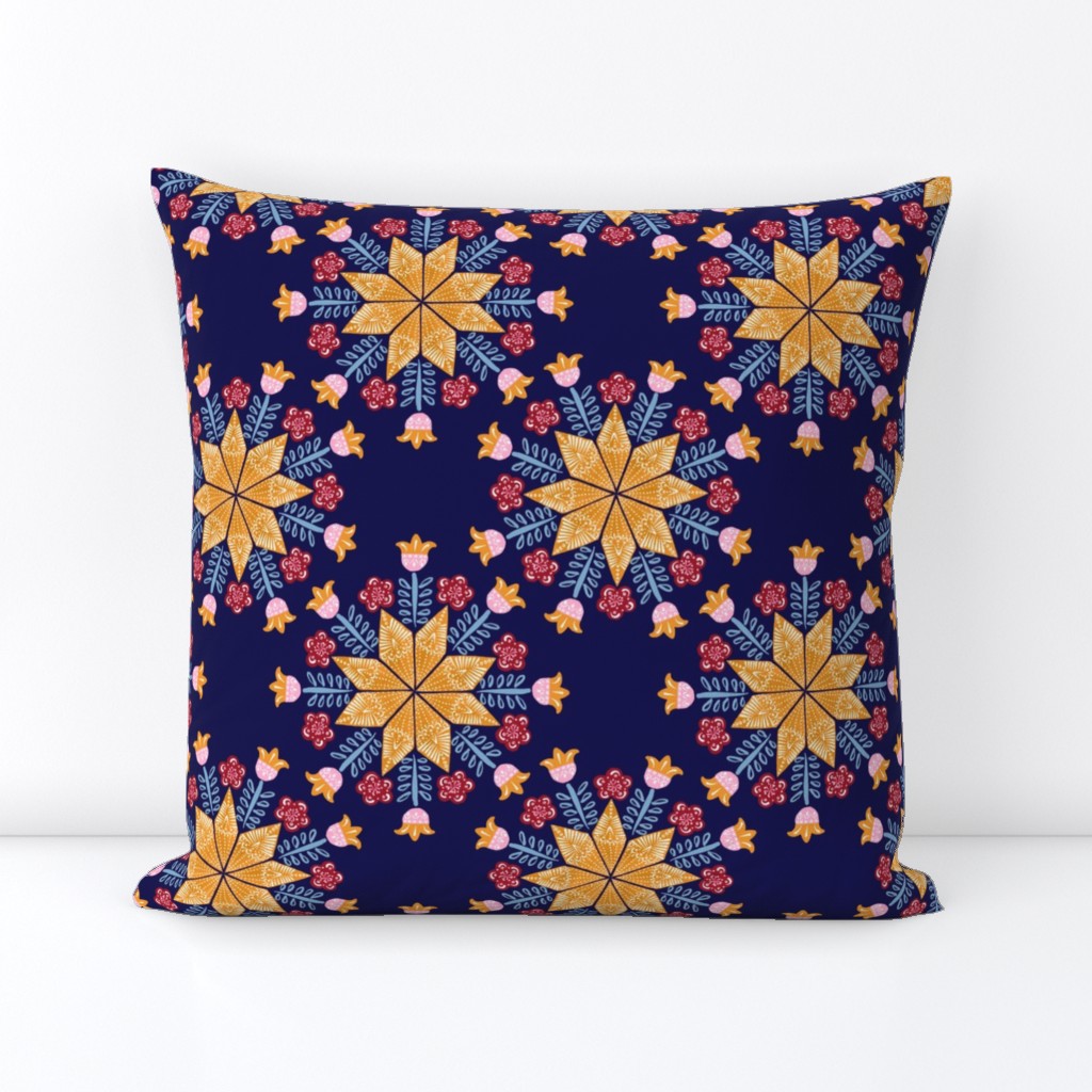 Scandinavian Christmas Star (navy)