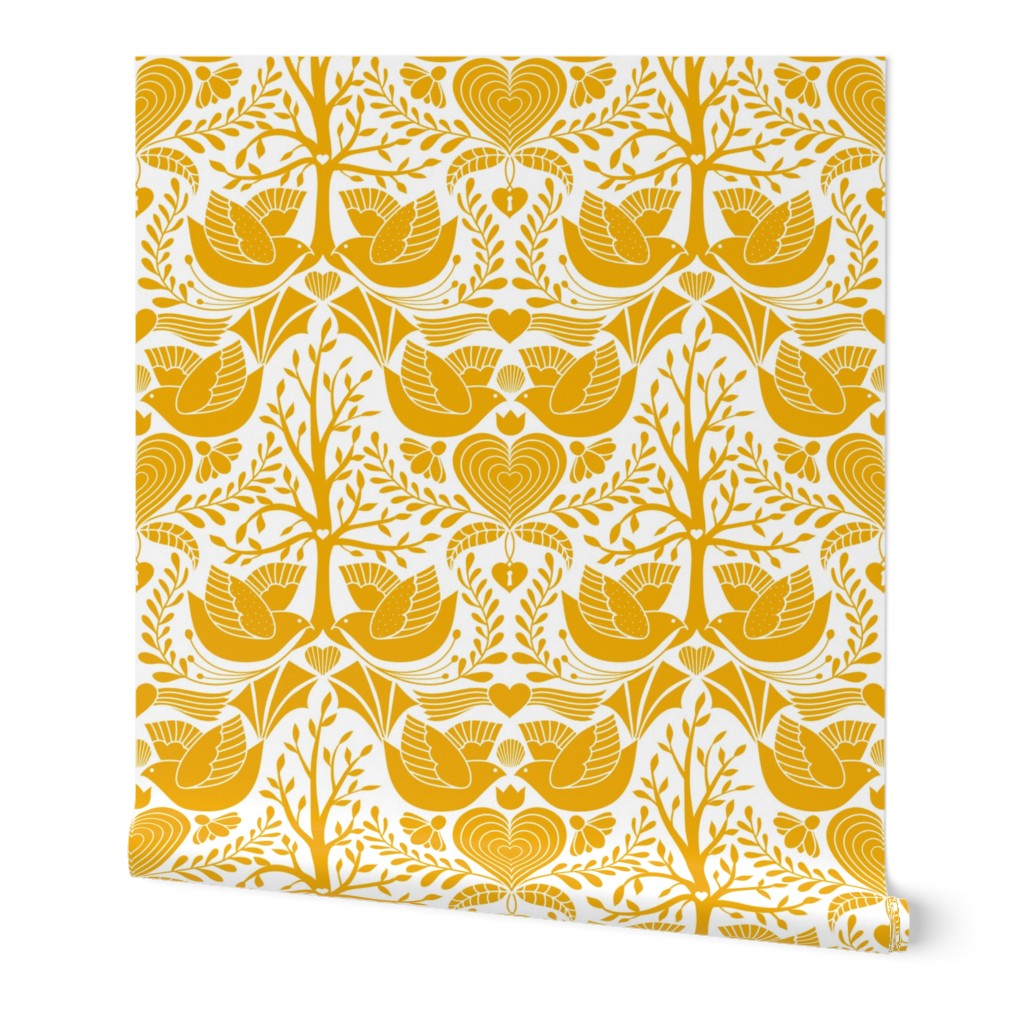 valentine tree of life damask  