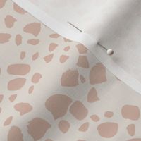 Ballet Pink Snakeskin pattern snakeskin fabric print on Ecru