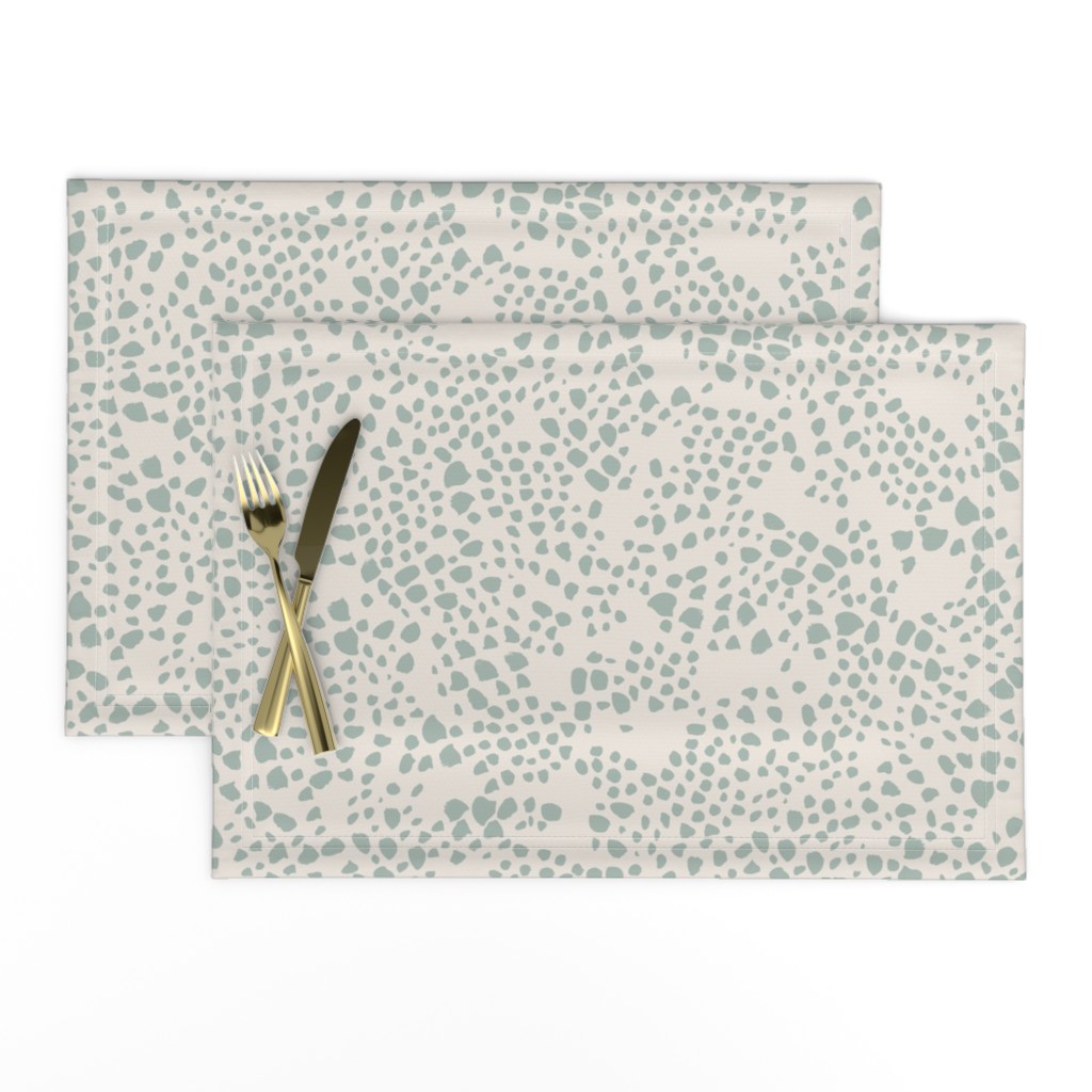 Snakeskin print Animal Print Snakeskin fabric Sage on cream background