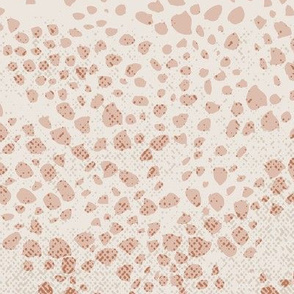 Vintage Texture // Ballet Pink Snakeskin print on Ecru