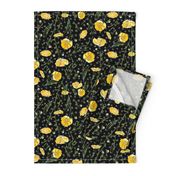  Field Buttercups | Black + Freestyle Dots | Large