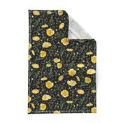  Field Buttercups | Black + Freestyle Dots | Large