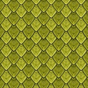 Dragon Scales - Olive Yellow