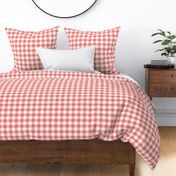buffalo plaid in living coral 