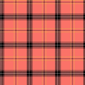  hipster plaid living coral